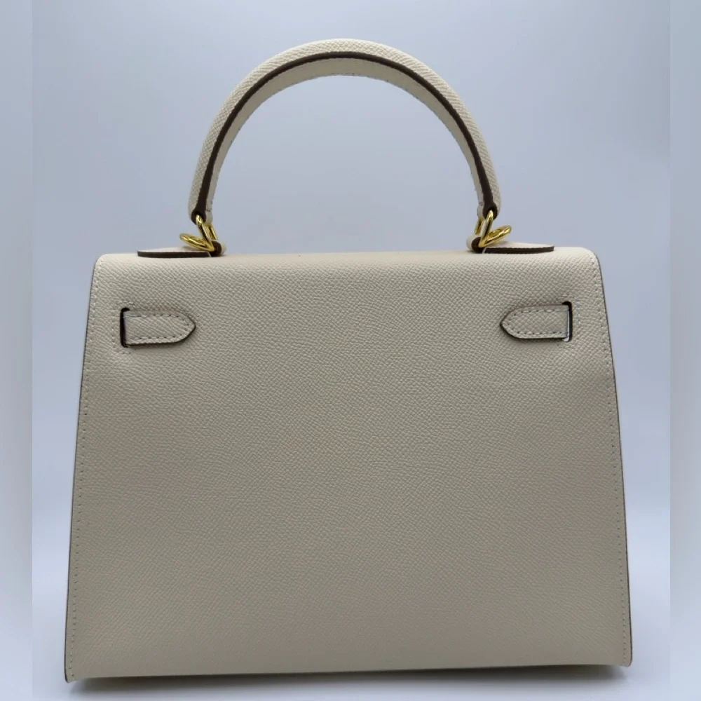The Kinsley 25 - Vanilla Cream - Top Handle Satchel Bag